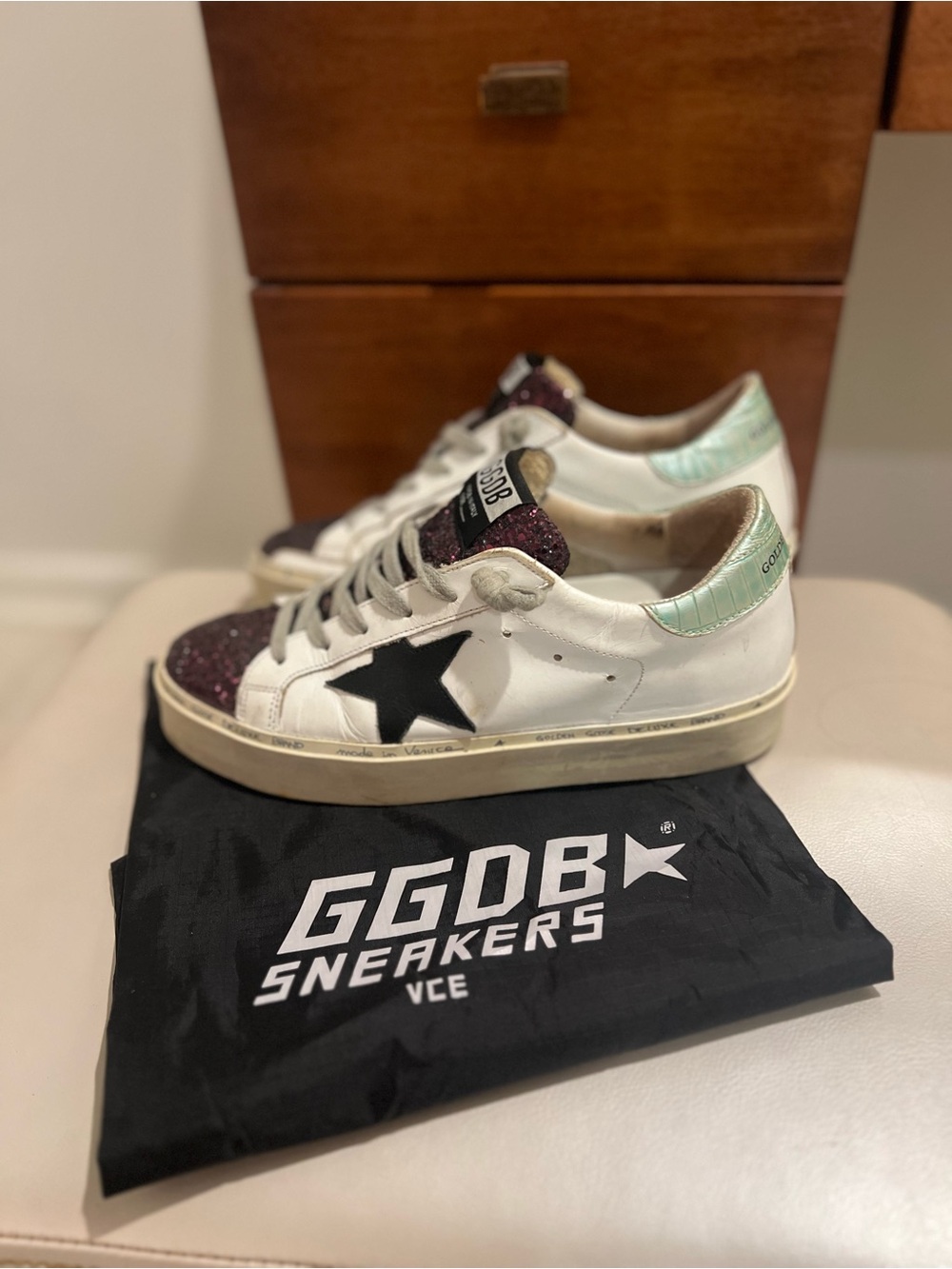 Authentic Golden Goose Hi Star sneakers